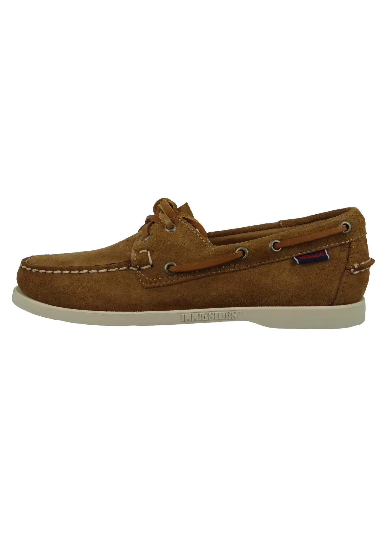 Sebago Herren Segel-/Bootsschuhe Halbschuhe Portland Flesh Out 7111PTW Braun 4/6