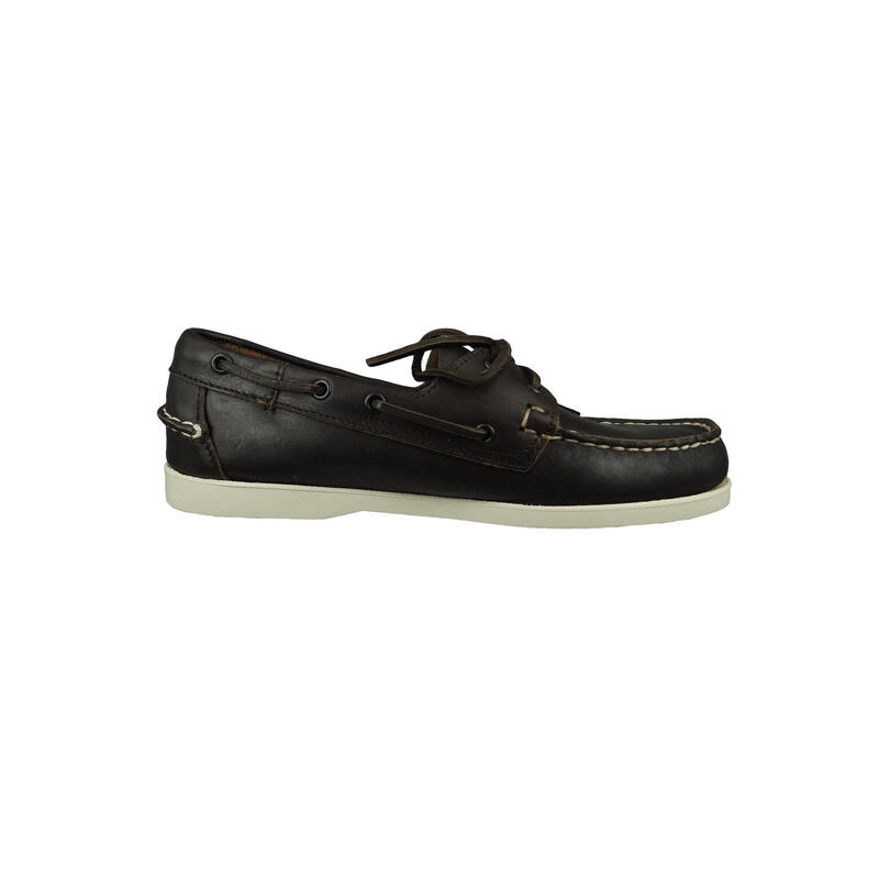 Chaussure bateau Homme DOCKSIDES Portland Cuir Marron foncé