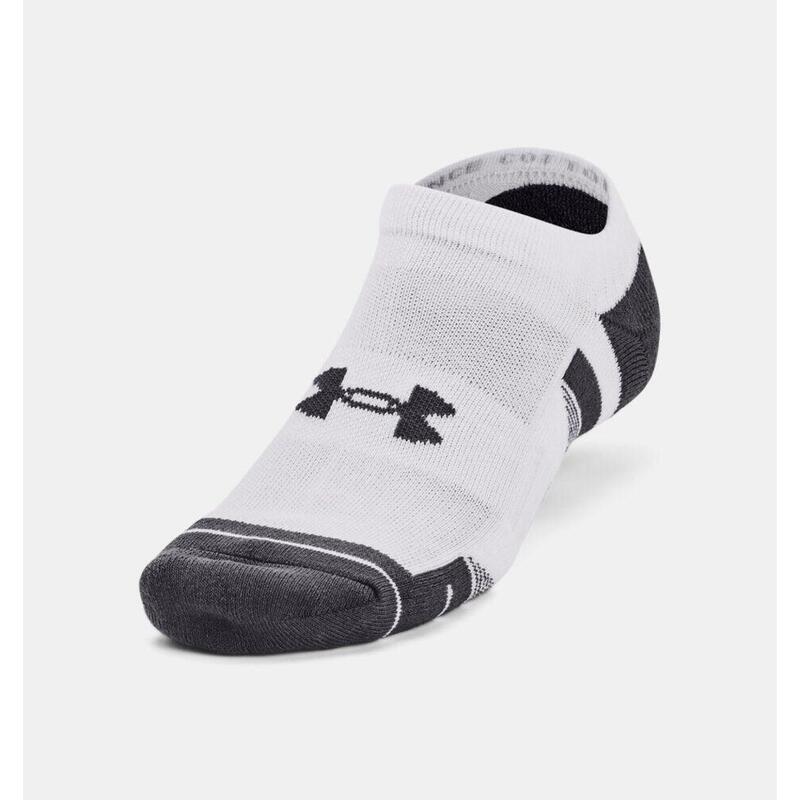 Set de 3 perechi de șosete joase albe Under Armour Performance Tech