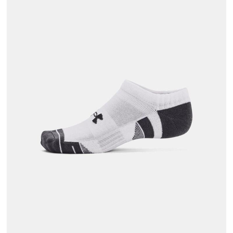 Set de 3 perechi de șosete joase albe Under Armour Performance Tech