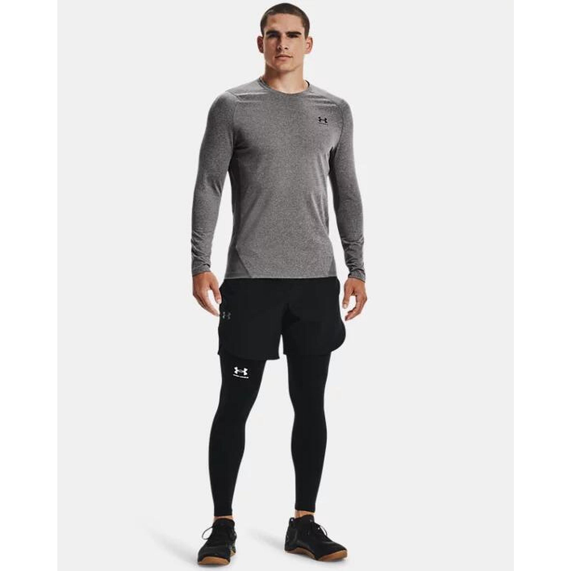 Tricou cu mâneci lungi din lycra ColdGear® Under Armour, gri
