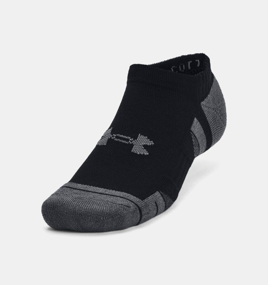 Lot de 3 paires de chaussettes invisibles noire en coton Under 2/7