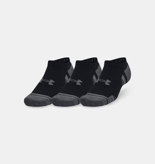 Set Da 3 Paia Di Calzini Invisibili Neri In Cotone Under Armour Performance