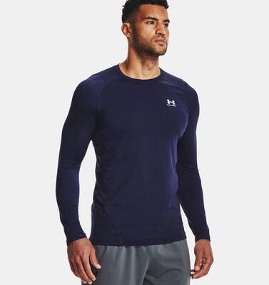 T-shirt lycra van under armour in marineblauw