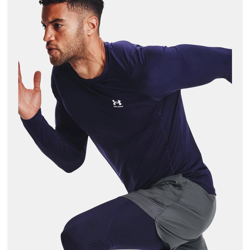 Tricou cu mâneci lungi din Lycra ColdGear® Under Armour - Bleumarin