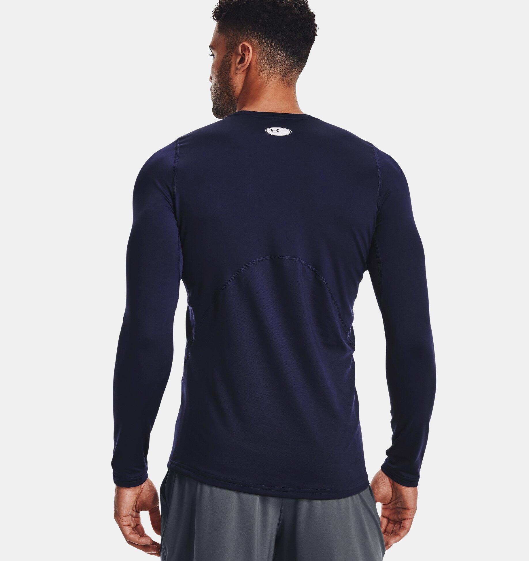 Camiseta manga longa Lycra ColdGear® Under Armour Azul marinho 2/4