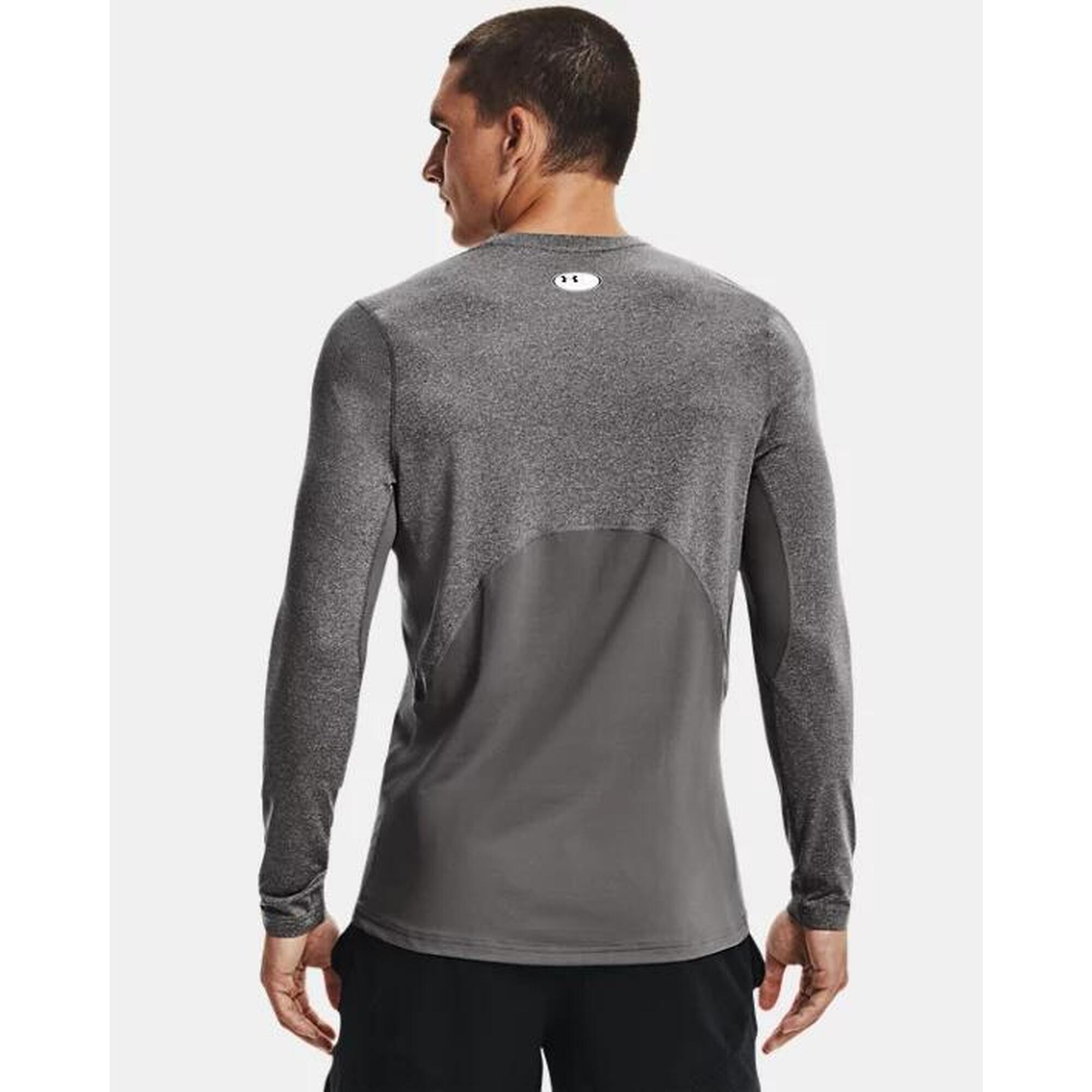 Tricou cu mâneci lungi din lycra ColdGear® Under Armour, gri