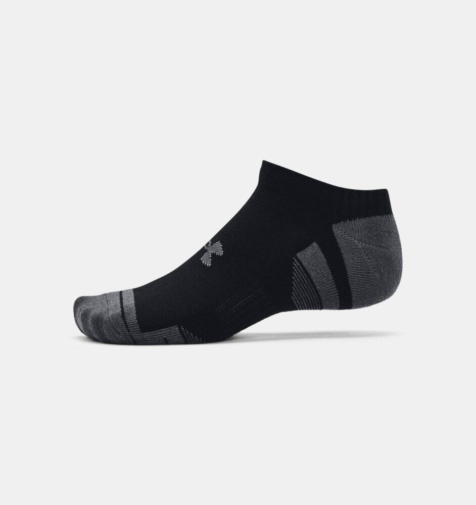 Lot de 3 paires de chaussettes invisibles noire en coton Under 4/7