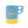 Camper Mug Cup CH62-1620-A081 (550ml) - Sky Blue x Yellow