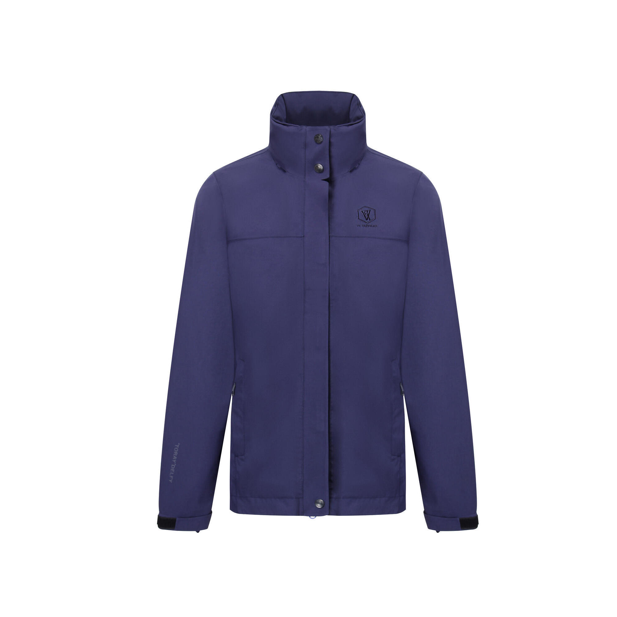 T223101 Men Waterproof Zippable Jacket - Blue - Decathlon