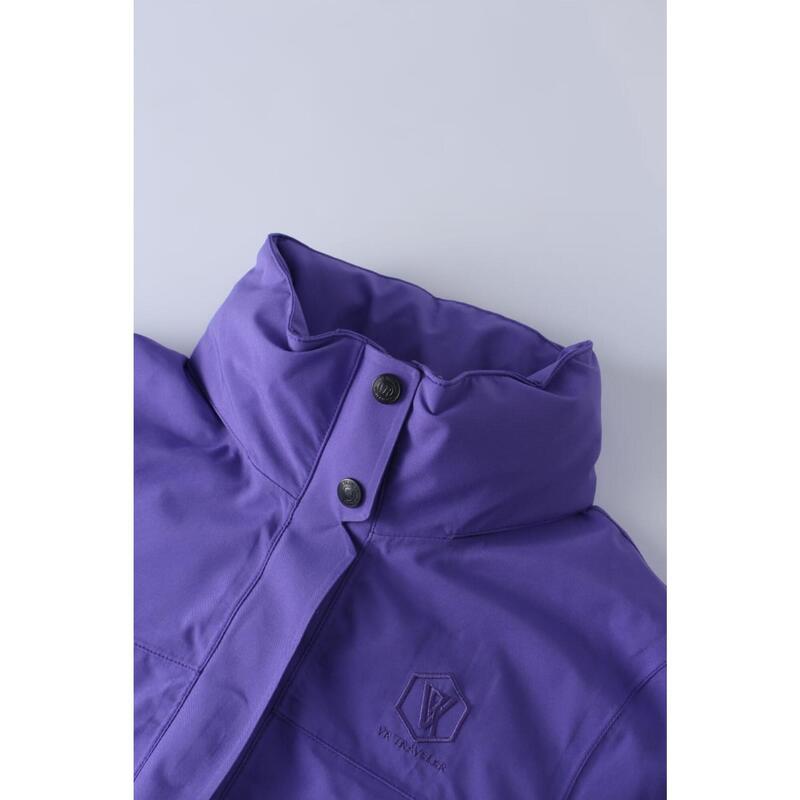 T223201 Women Waterproof Zippable Jacket - Violet