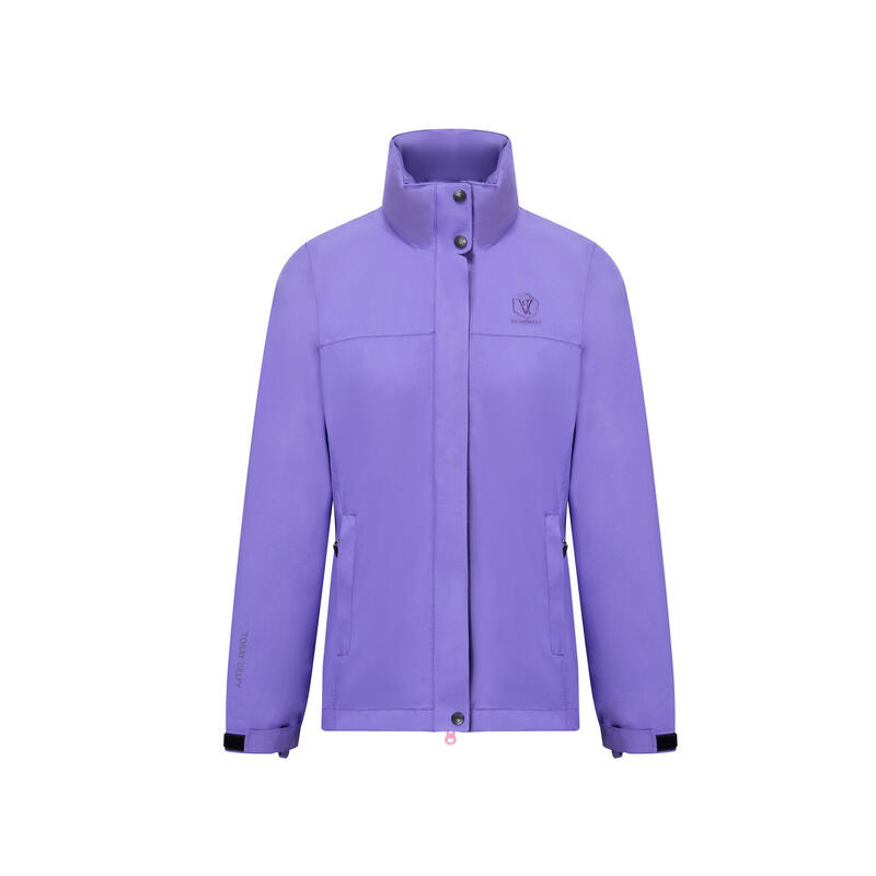 T223201 Women Waterproof Zippable Jacket - Violet