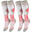 Chaussettes de ski | Enfant | 2 paires | Mi-bas rembourrées | Rose