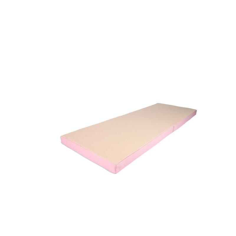 Turnmatte 200 x 70 x 8 cm pink/beige Weichbodenmatte klappbar Jeflex