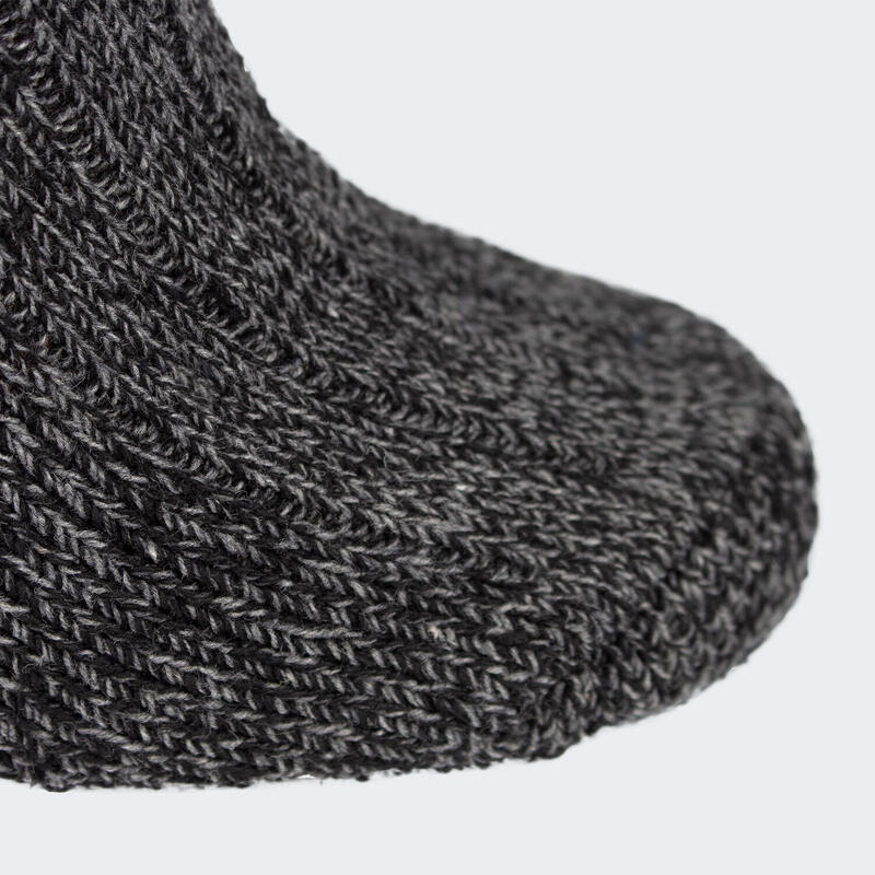 Șosete stil norvegian | 3 perechi de ciorapi | Șosete calde din lână | Antracit