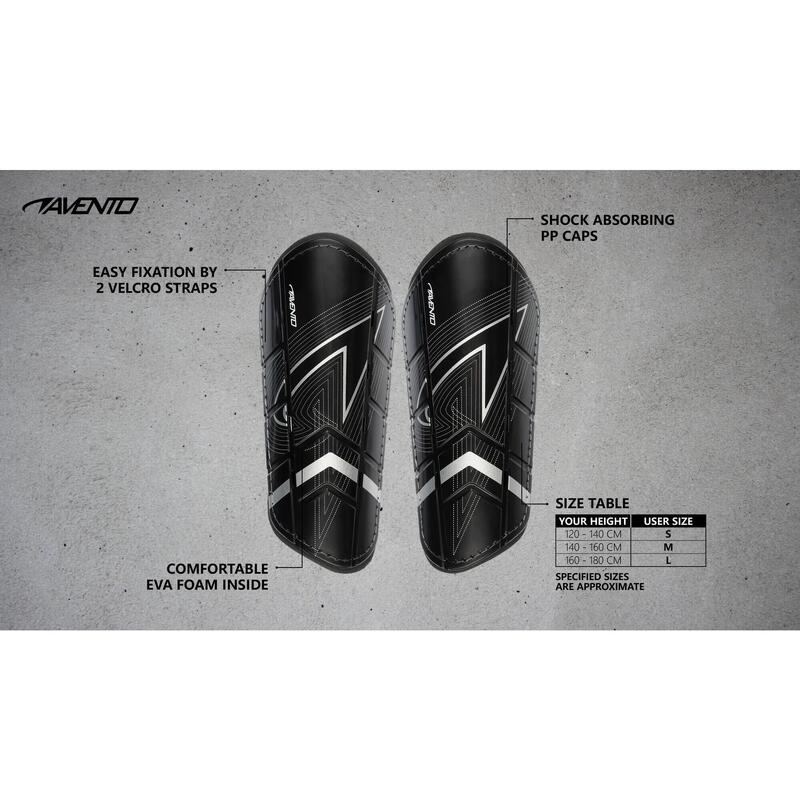 Aparatori Avento 3957, Negru, XS