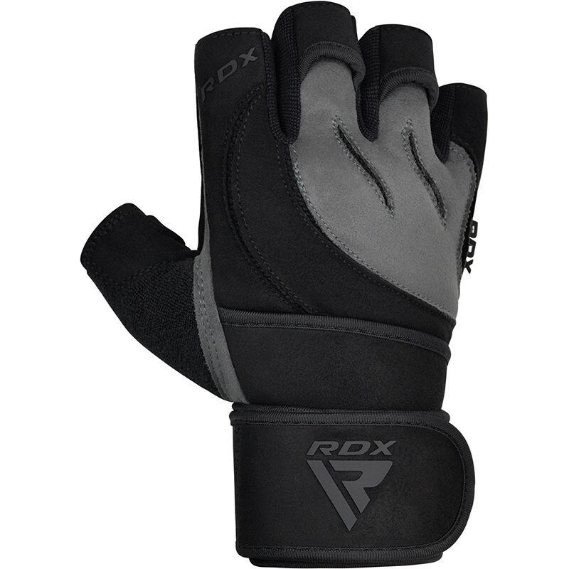 Manusi sala, pentru haltere RDX L4 Open finger, Negru, XL