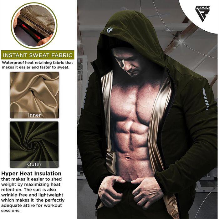 Costum Sauna Rdx H2, Verde militar, 3XL