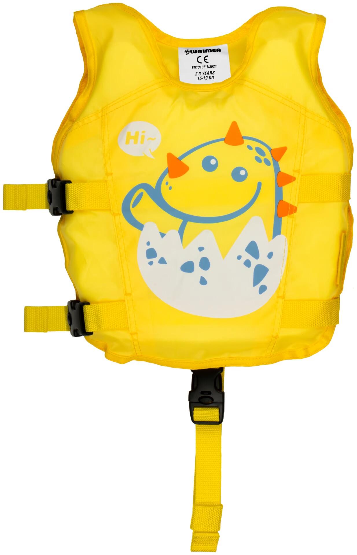 WAIMEA Colete salva-vidas infantil animal - 2-3 anos - 15-19 quilos - Amarelo