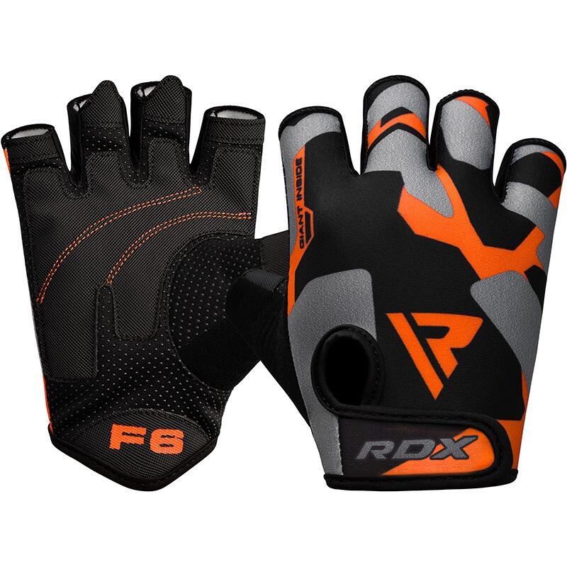 Manusi pentru fitness Rdx F6, Portocaliu, 2XL