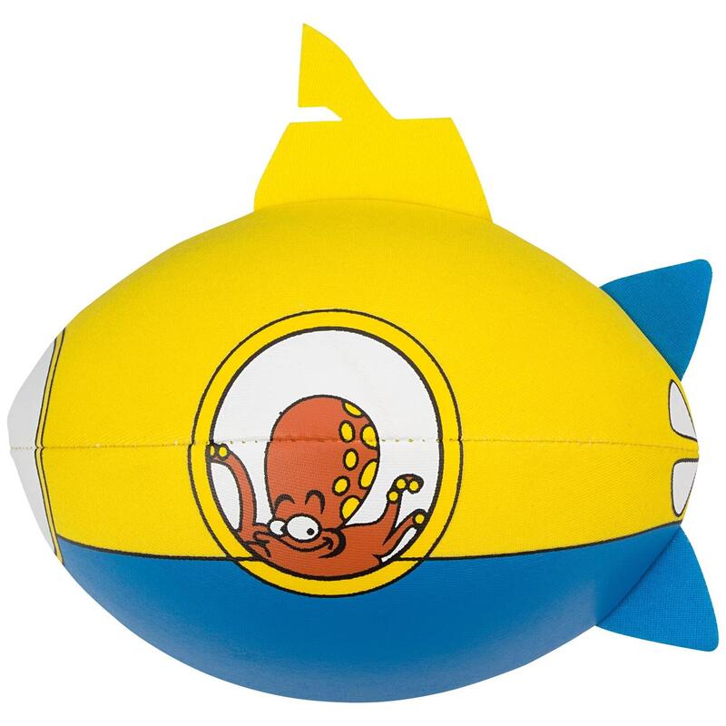 Minge de plajă din neopren cu model animal, galbenă, 17 cm