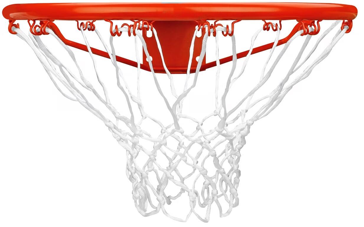 NEW PORT Cesta de basquete com rede - Conjunto completo - Laranja