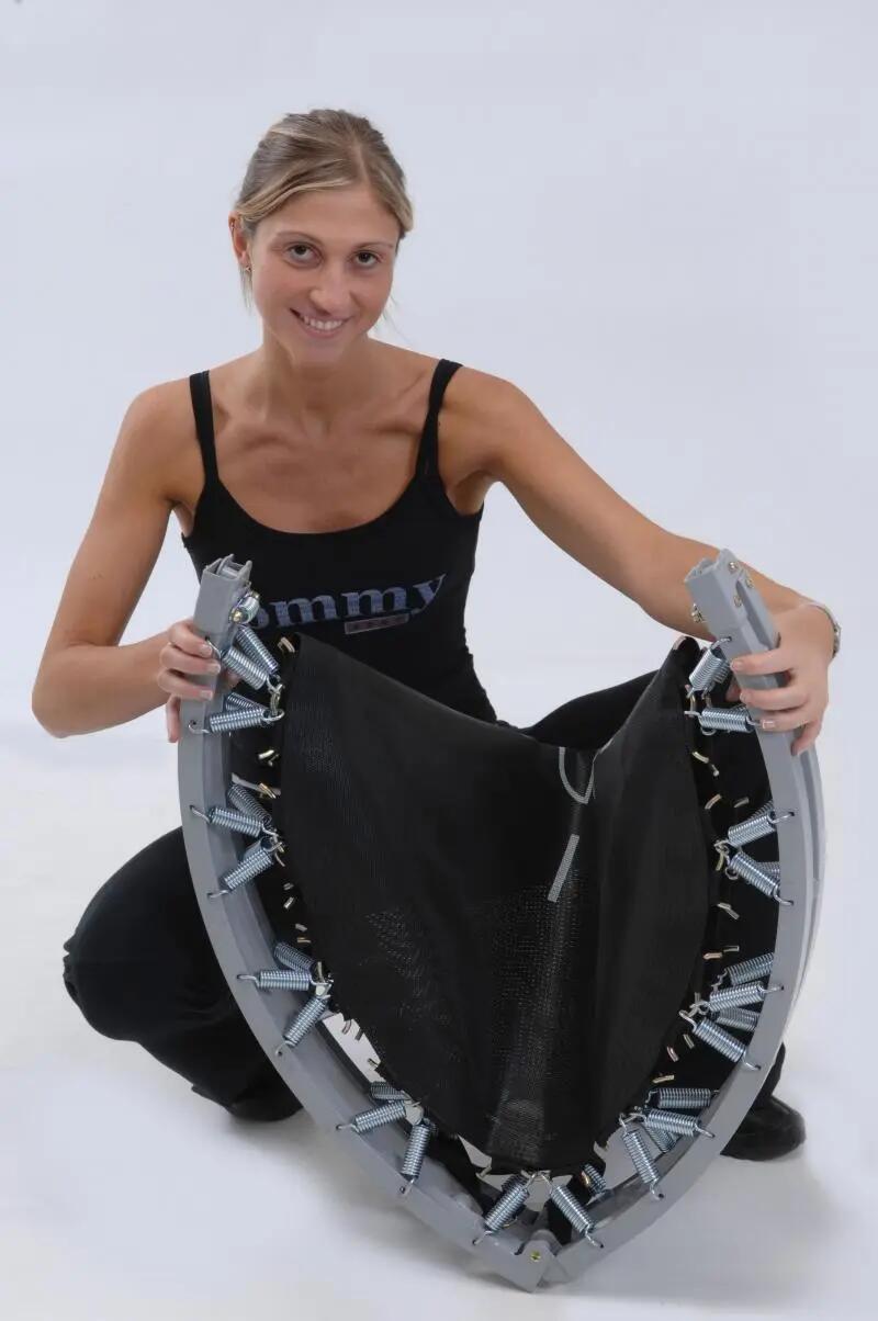 Trambulina Garlando Fit & Balance To Go M, negru/albastru, 101 cm 4/5