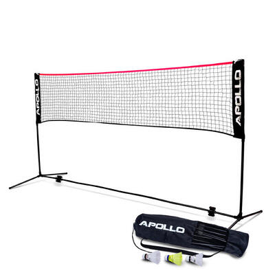 300 cm Badminton/Volleyball Netz - Rot