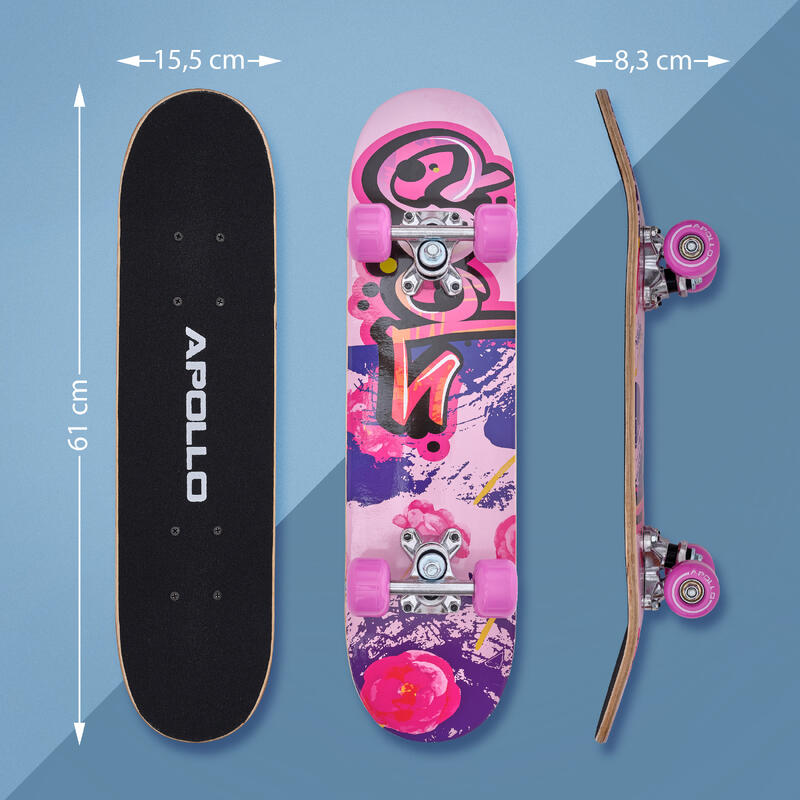 61 cm Kinderskateboard - Graffiti