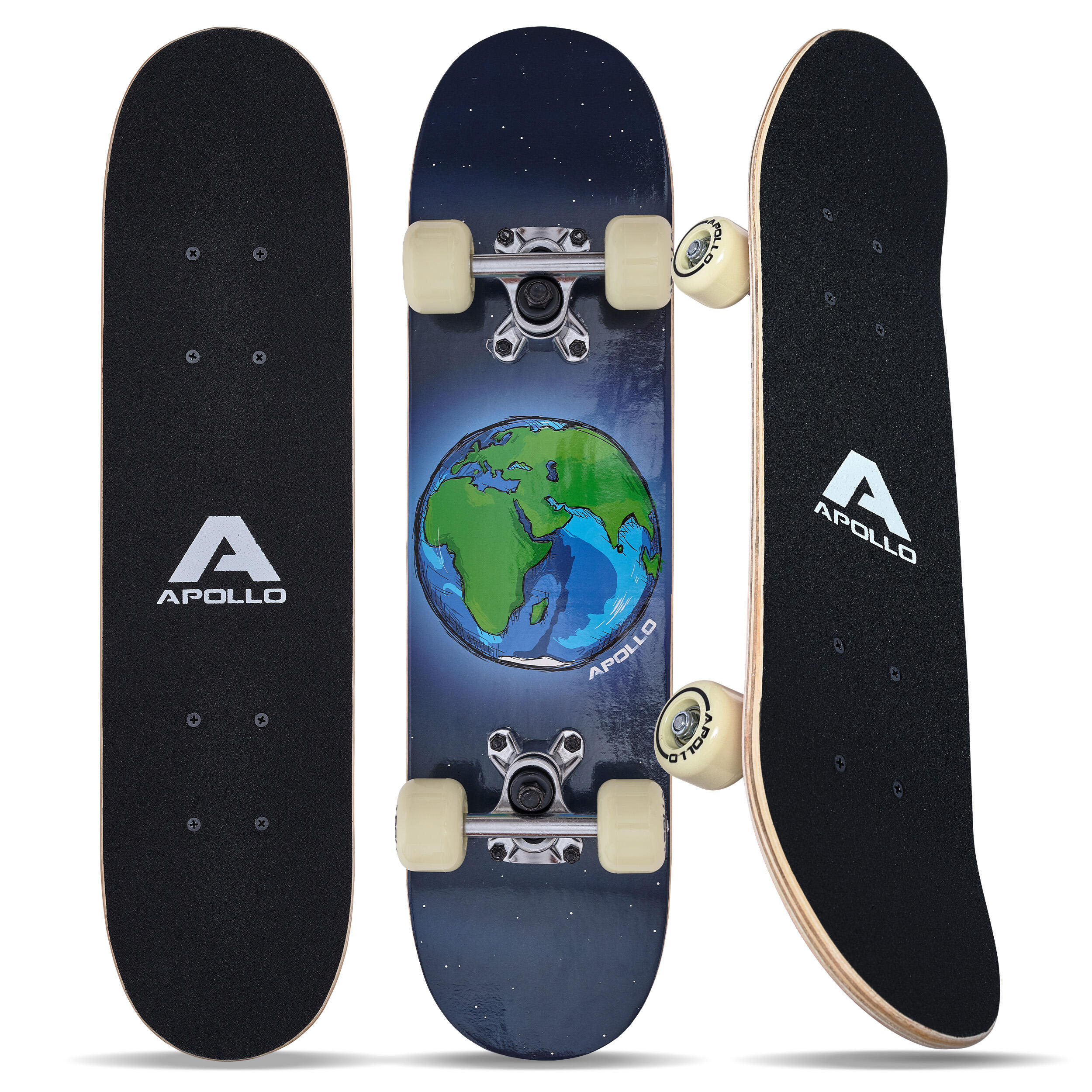 APOLLO Kinderen Skateboard, met ABEC 3 Lagers, Aluminium Assen, Verschillende Designs
