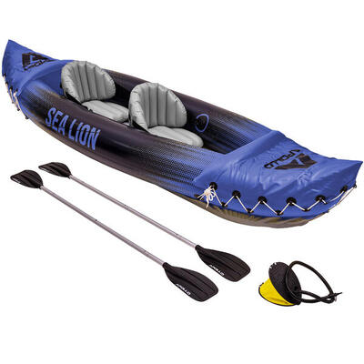 Kajak sea lion opblaasbaar 312x91x51 cm - stabiel. licht. voor 2 personen