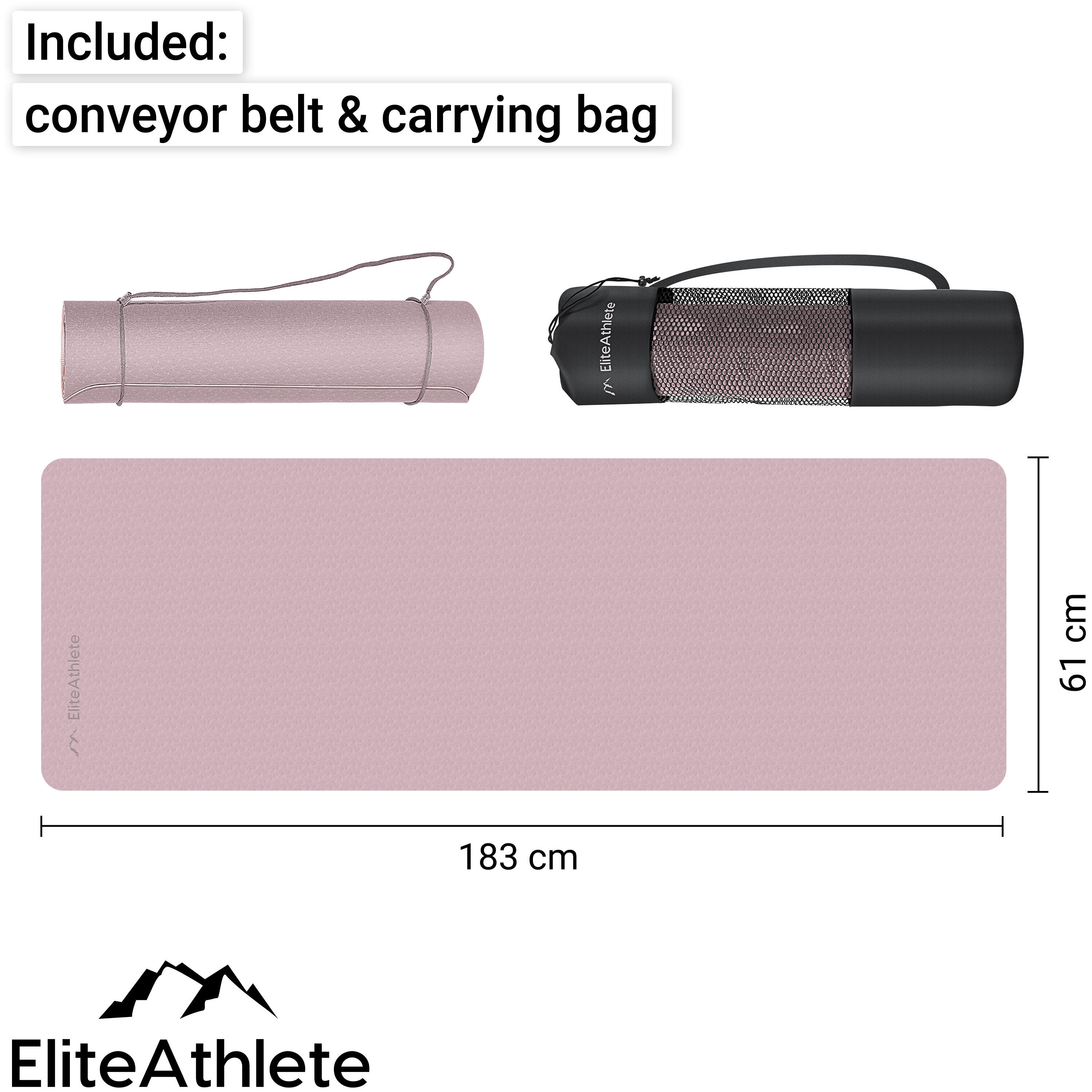 EliteAthlete® Tapis yoga - Tapis de sport - Tapis fitness 4/7