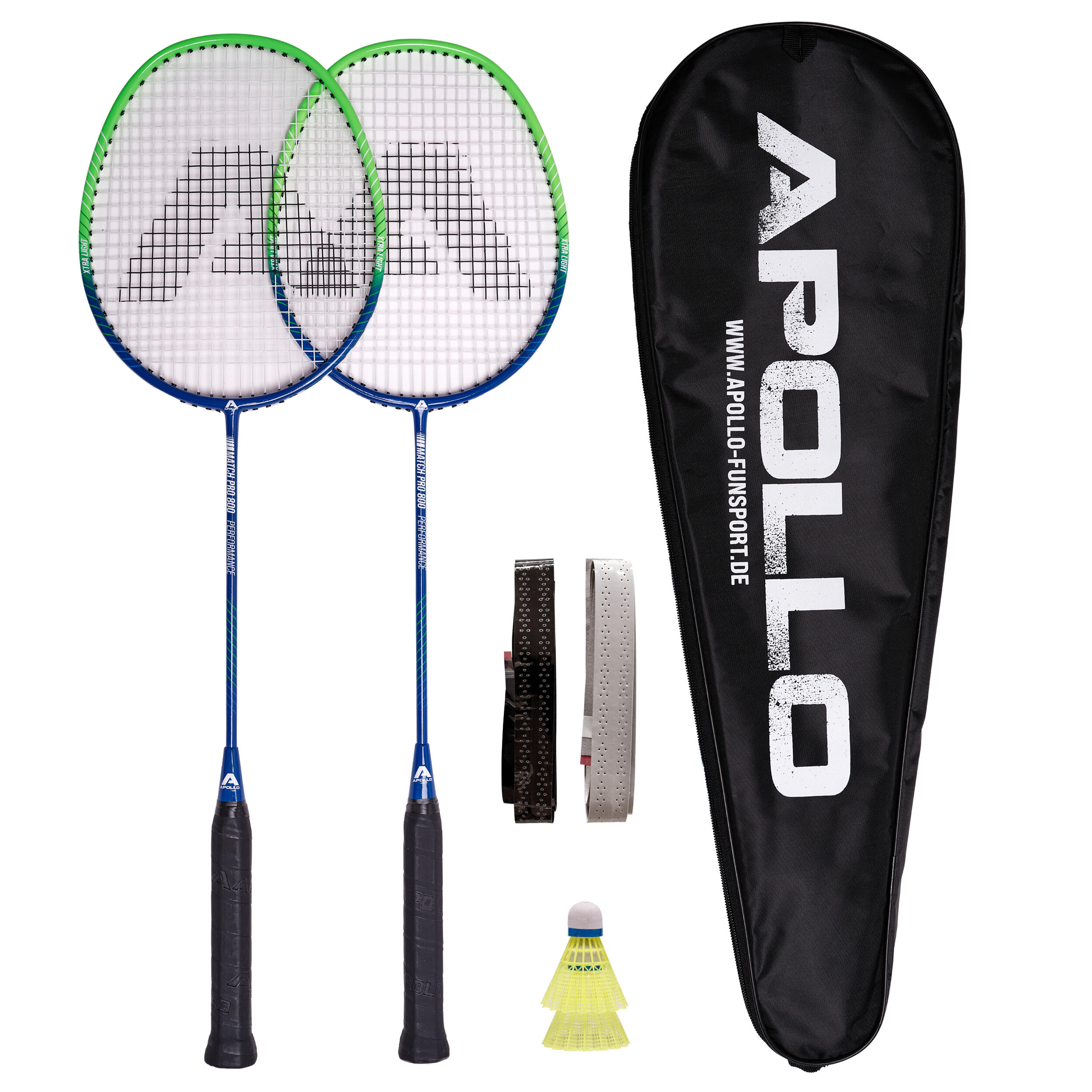 APOLLO Badmintonset Match Pro 800 - Blauw/Groen