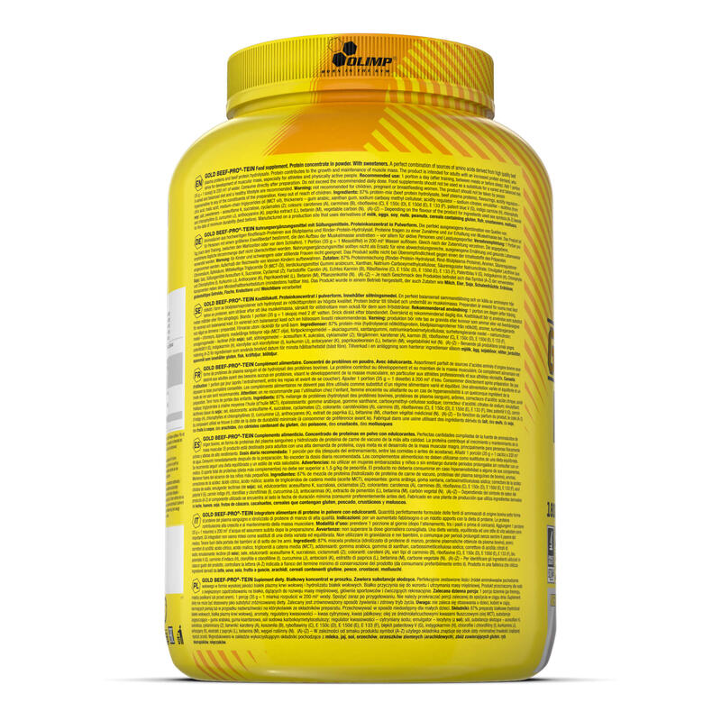 Odżywka białkowa bez laktozy Olimp Gold Beef Pro®-Tein - 1800 g Cookie cream