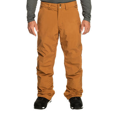 Pantaloni da snowboard da uomo Quiksilver Estate marrone osso XS