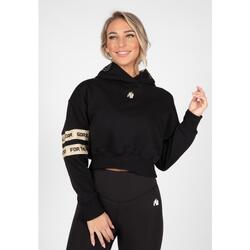 Tracey Cropped Sweatshirt à capuche - Noir - XS