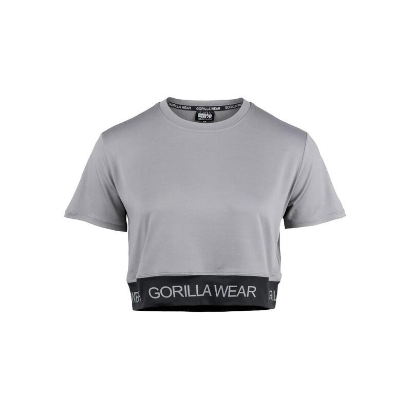 Colby Cropped T-Shirt - Grau