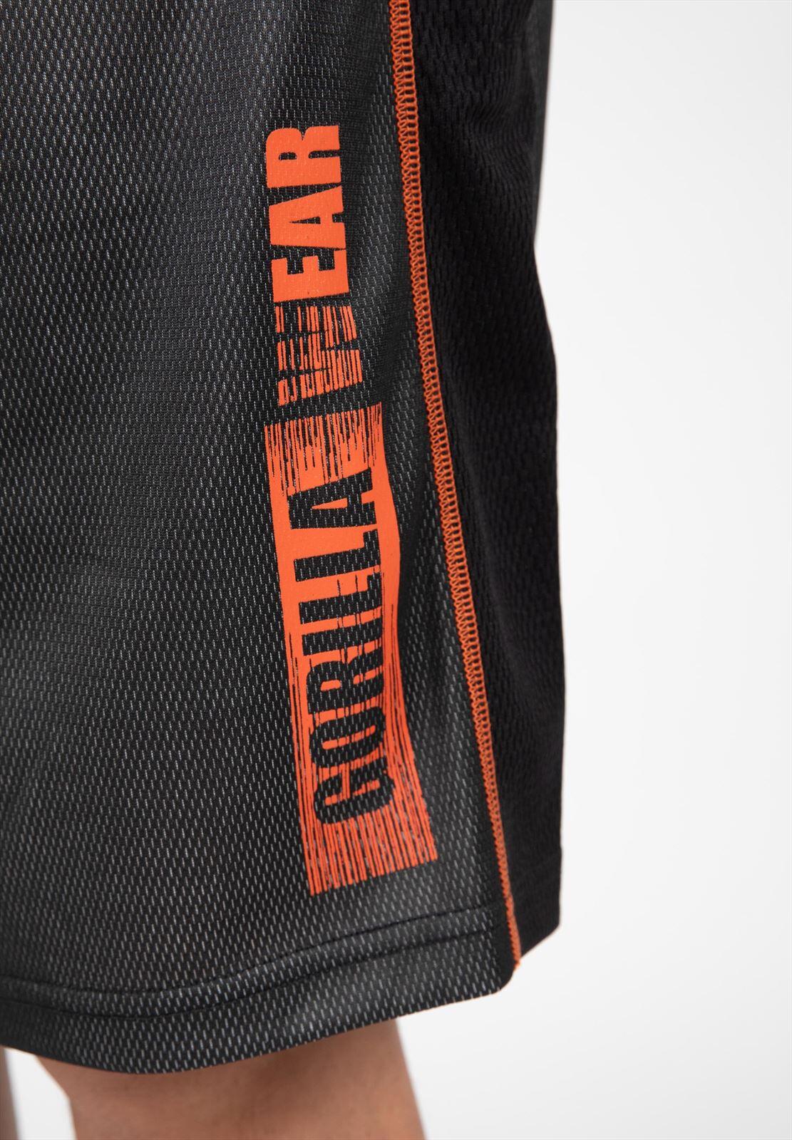 Wallace Mesh Pantalones cortos - gris/Naranja 4/4
