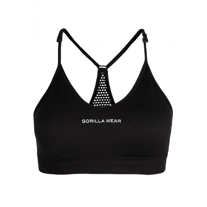 Quincy Sans couture Soutien-gorge de sport - Noir - M/L