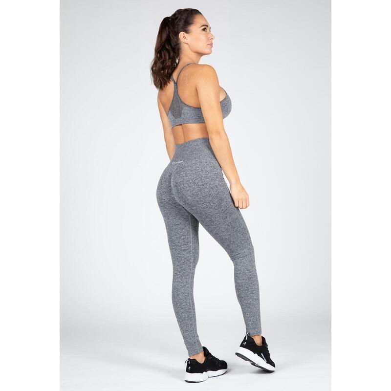 Quincy Sans couture Soutien-gorge de sport - Grau Melange - M/L