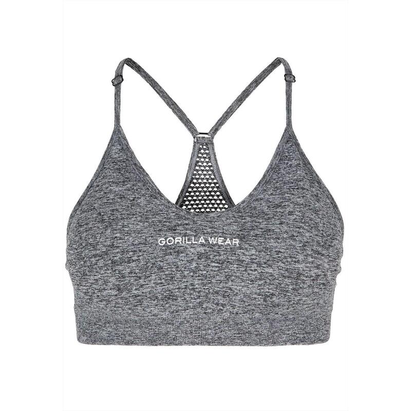 Quincy Sans couture Soutien-gorge de sport - Grau Melange - M/L