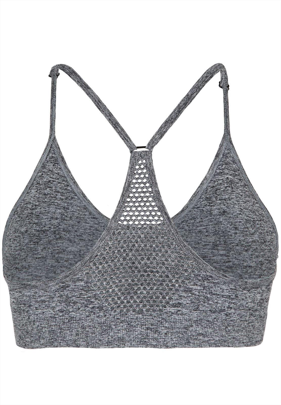 Quincy Senza soluzione di continuità Reggiseno sportivo - Grau Melange 6/6