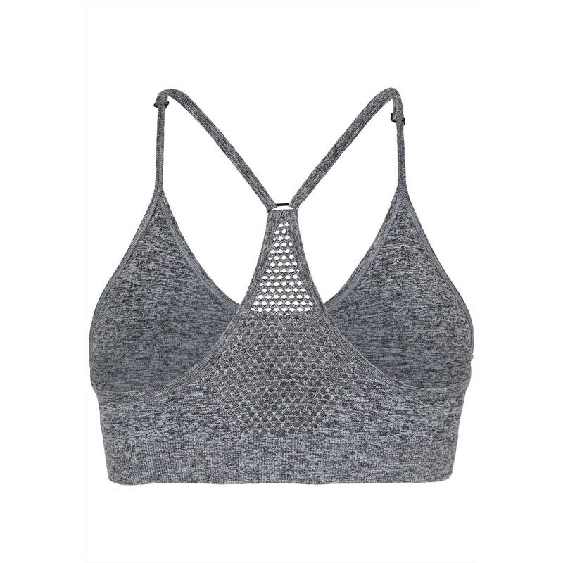 Quincy Sans couture Soutien-gorge de sport - Grau Melange - M/L