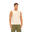 Men GA Badge Causal Running Sports Vest/Tank Top - Beige