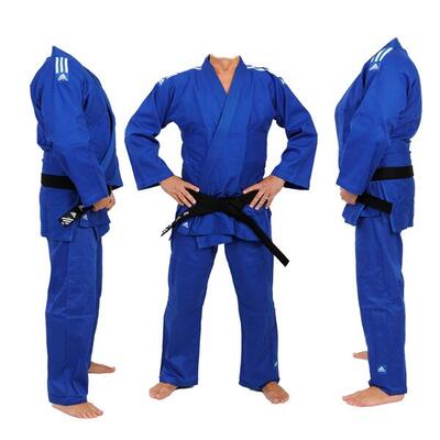 adidas Judo-Anzug "Training" blau/weiße Streifen, J500B