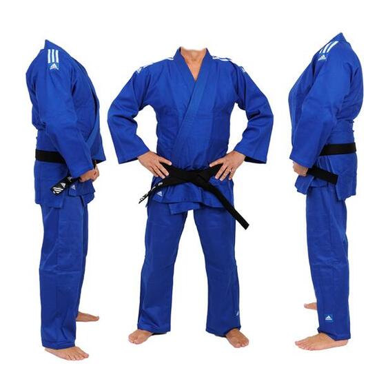 adidas Judo-Anzug "Training" blau/weiße Streifen, J500B