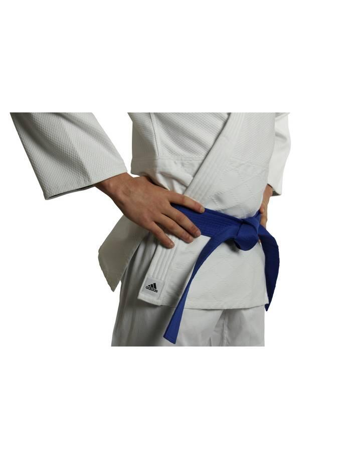 adidas Judo-Anzug Training weiß/schwarze Streifen, J500 2/5
