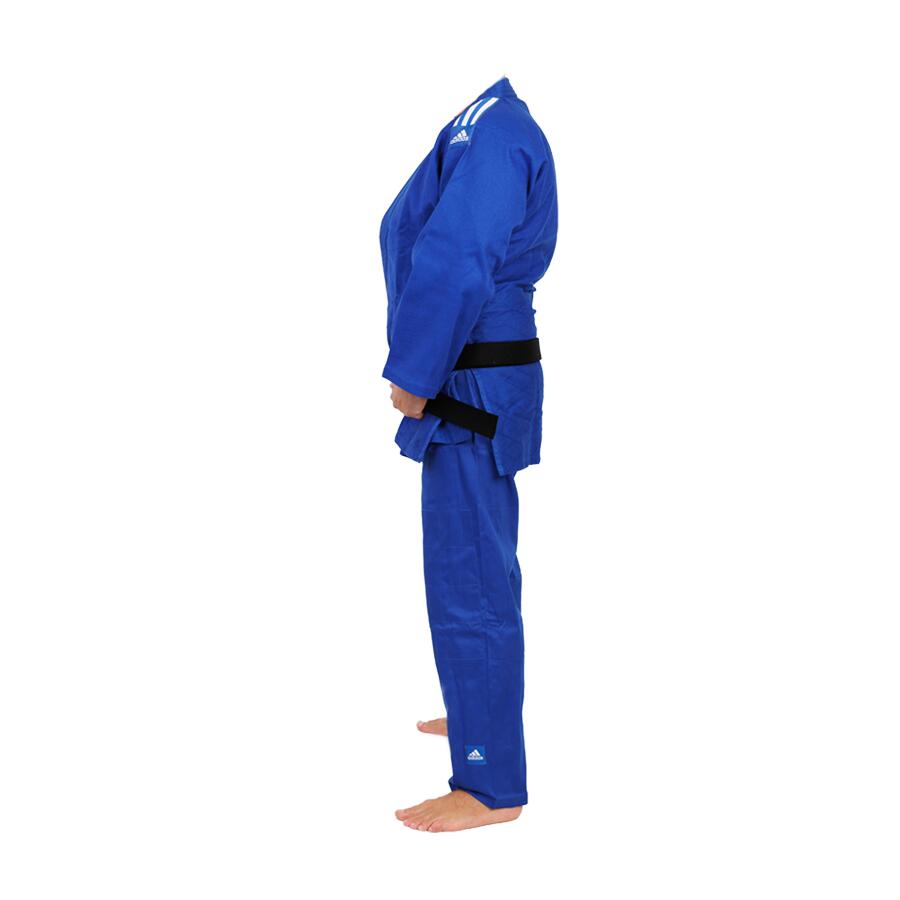 adidas Judo-Anzug "Training" blau/weiße Streifen, J500B 3/4