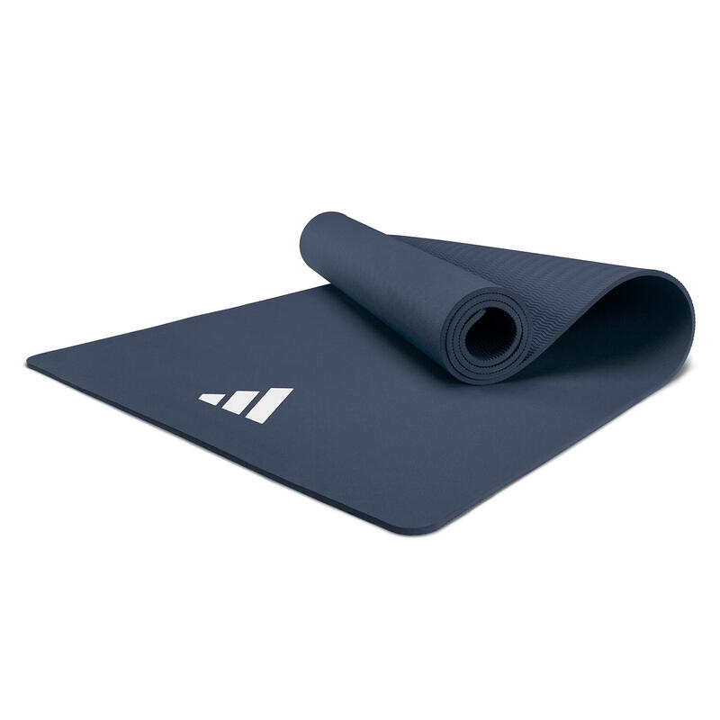 Adidas tapis de yoga 8mm bleu tracé