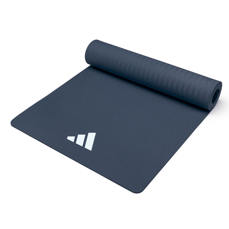 Adidas tapis de yoga 8mm bleu tracé